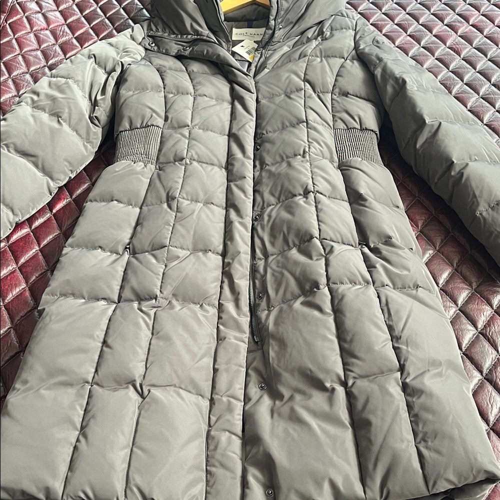 Cole Haan Women's Charcoal Puffer Coat